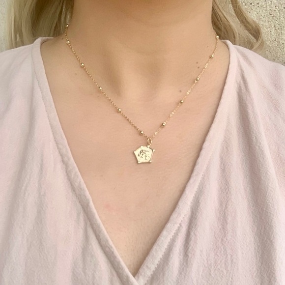 The Cyrene Necklace (18k Vermeil Gold over .925 Sterling Silver) with tag - Picture 6 of 6